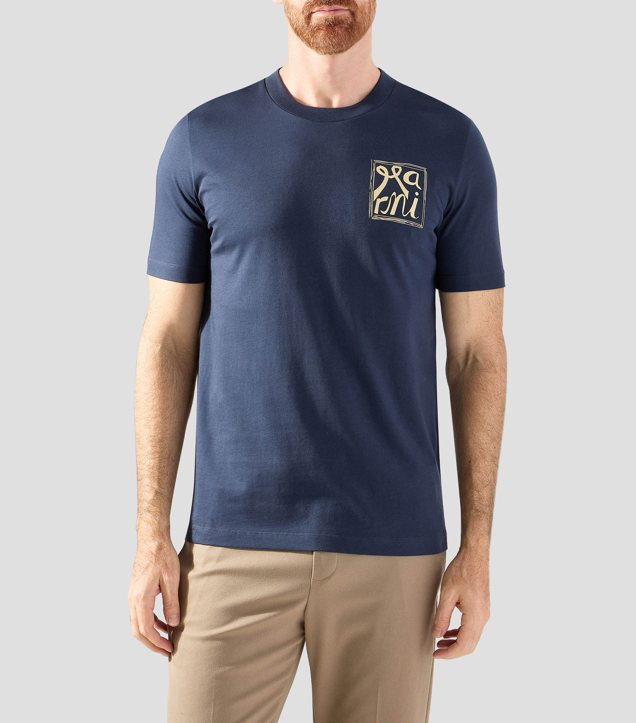Playera cuello redondo manga corta lisa Hombre